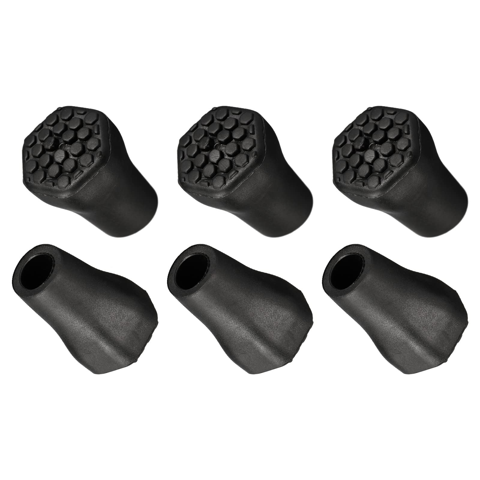 PATIKIL Trekking Pole Tips, 6Pcs Climbing Ski Cane Tip Protectors Replacement Accessories Adds Grip for Hiking Poles