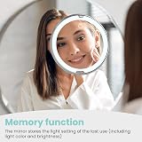BEAUTURAL 10X Magnifying Lighted Vanity Mirror with 360° Swivel view 8