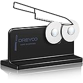 Dreyoo Cutlery Pointed Edge Knife Sharpener, Double Sided Stainless Steel Wheels Cutlery Knife Sharpener, Broadhead Knife Sharpeners for Kitchen Knives, Pocket Knives, Blade, Camping Use