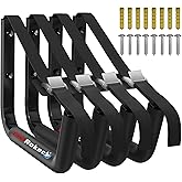 FitiRoker Kayak Storage Rack 120LB Wall Mounted Kayak Hook | EVA Padded Garage Storage Mount for Canoes, Paddle Boards, Ladders and Bikes Indoor Outdoor Organization