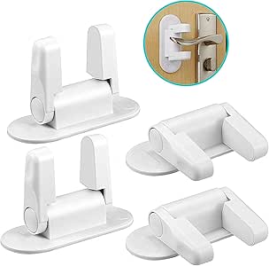 Tiernelle Set de 4 Seguros de Puertas para Bebés y Niños. Bloquea