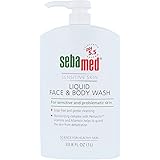 Sebamed Liquid Face & Body Wash Mild and Gentle Hydrating Cleanser for Sensitive Skin 33.8 Fluid Ounces (1 Liter)