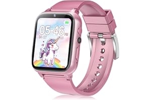 TGFBH Kids Smart Watch for Boys Girls, Watch for Kids with 26 Games Camera Music Player Flashlight, 1.69'' HD Touchscreen Smartwatch Kids Watches Birthday Christmas Stocking Stuffers Gift Toy for Age 5-12
