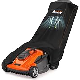 Rimwig Outdoor Push Lawn Mower Cover Waterproof Lawnmower Storage Shed | Waterproof Sealing Strip,Air Vent,UV-Resistant,Windproof Buckles,Anti-fade 74"L x 26"W x 40"H