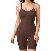 BRABIC Waist Trainer Bodysuit for Women Tummy Control Shapewear Round Neck Seamless Butt Lifter Full Body Shaper