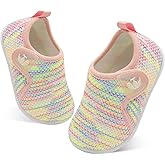 FEETCITY Toddler Walking Shoes Slip On Toddler Shoes Boys Girls Kids Sports Sneakers Casual School Shoes Barefoot Shoes