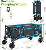 Morpilot Folding Festival Trolley 150lbs Heavy Duty Camping Cart view 5