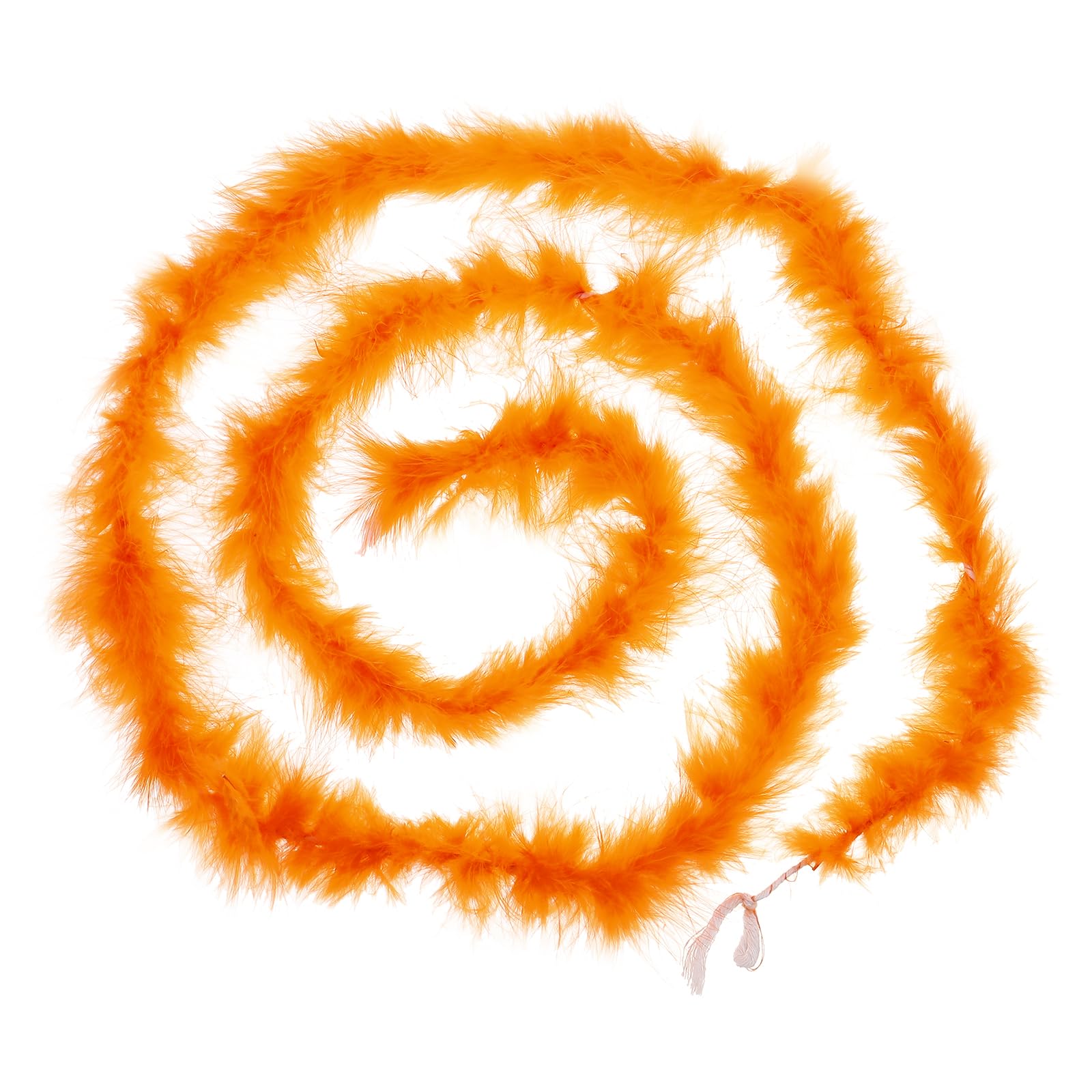 PATIKIL 6.6 Ft Feather Boas, 1 Pcs Feather for DIY Craft Sewing Trim Home Wedding Holiday Home Decor Graduation Party Christmas, Orange