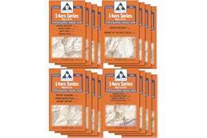 OUTDOOR TRAIL MAPS Colorado 14ers Complete 16 Map Pack - All 58 Colorado Fourteeners