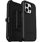 OtterBox iPhone 15 Pro (Only) - Defender Series Case - Black - Screenless - Rugged & Durable - with Port Protection - Holster Clip Includes - Non-Retail Packaging