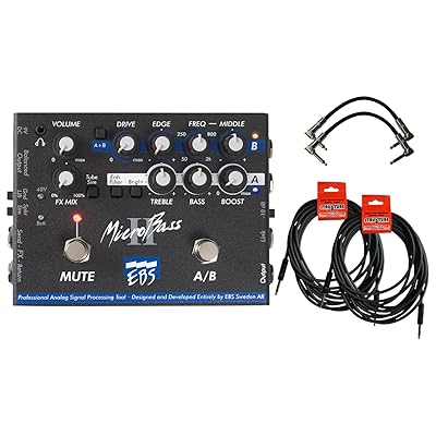 EBS Micro Bass II Preamp Microbass Pedal + 4 Cables Zambia | Ubuy