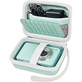 Boobowl Digital Camera Case Compatible with CAMKORY/for Lecnippy/for Lecran/for KODAK PIXPRO/for Qumcou/for WONNIE Point & Shoot Cameras, Small Compact Camera Pouch for SD Card Accessories (Green)