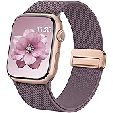 Stretchy Loop Sport Band Compatible with Apple Watch Bands 40mm 46mm 44mm 49mm 45mm 38mm 41mm 42mm for Women Men, Adjustable Magnetic Clasp Elastic Strap for iWatch Ultra, Se, Series 11 10 9 8 7 6 5 4 3 2 1