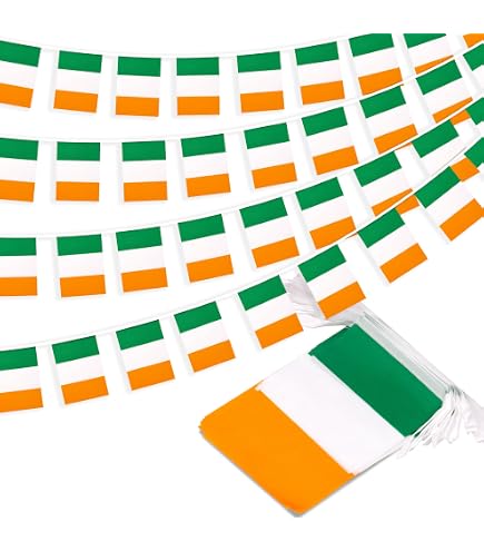 Anley Ireland String Flag Pennant Banner - 33 Feet With 38 Flags For St. Patrick's Day & Parties - View #10