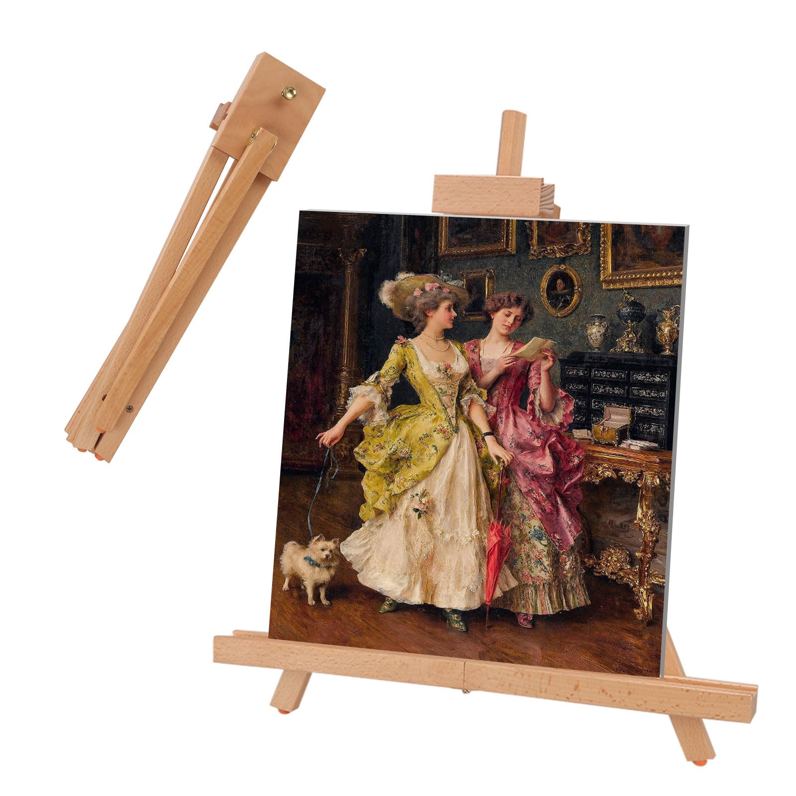 Aselected Easels Wooden 45cmAdjustable Tabletop Art Display A Frame Ease Adjustable Canvas Mini Easel Stand Easel Stand for Painting Sketchingdisplay Exhibitionkids Arts Crafts