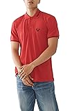 True Religion Men's Branded Collar SS Polo, Bleed