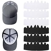 YUXIANLB 6 Pcs Black &amp; White Baseball Cap Inserts, Felt Hat Shapers, Sweat Liners, Brim Shapers for Snapback &amp; Fitted Caps, Adult Unisex, Small, 22-23 Inch Head Circumference