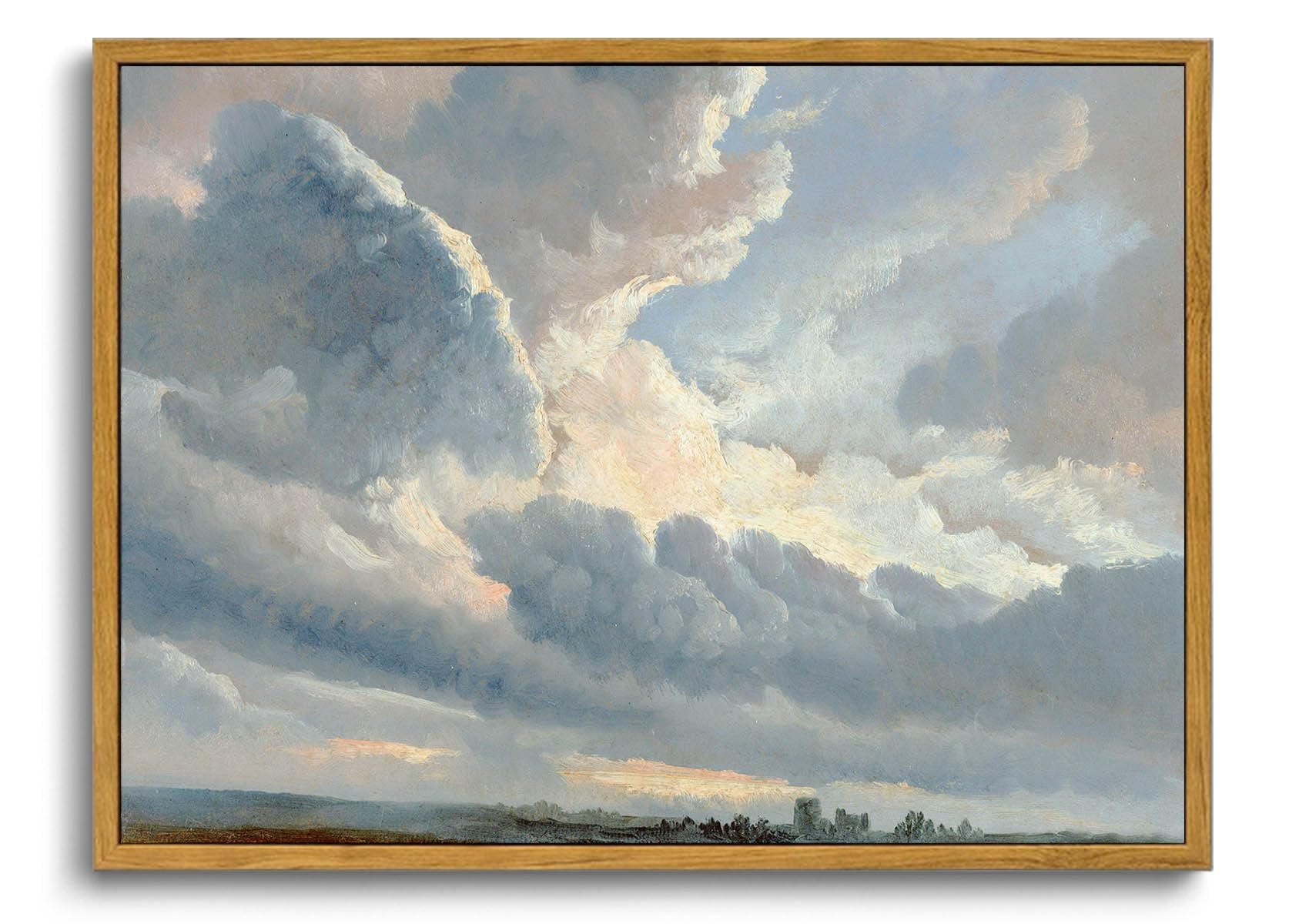 Photo 1 of OIQArtOIQ Vintage Landscape Canvas Wall Art Framed Natural Scenery Painting Artwork Prints France Country Wilderness Farmhouse Decor Pictures Kitchen Bedroom Living Room Bathroom