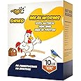 RANZ 10LBS Non-GMO Dried Mealworms for Chickens, High Protein Meal Worms, Premium Chicken Feed, Perfect Bird Food and Chicken Treats, Whole Large Mealworms for Wild Birds, Ducks, Fish