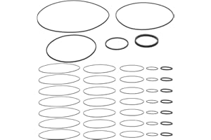 COMPUKAS 50Pcs Cassette Player Rubber Belts Replacement Tape Recorder Drive Belts 1Mm Square 40-130Mm for CD