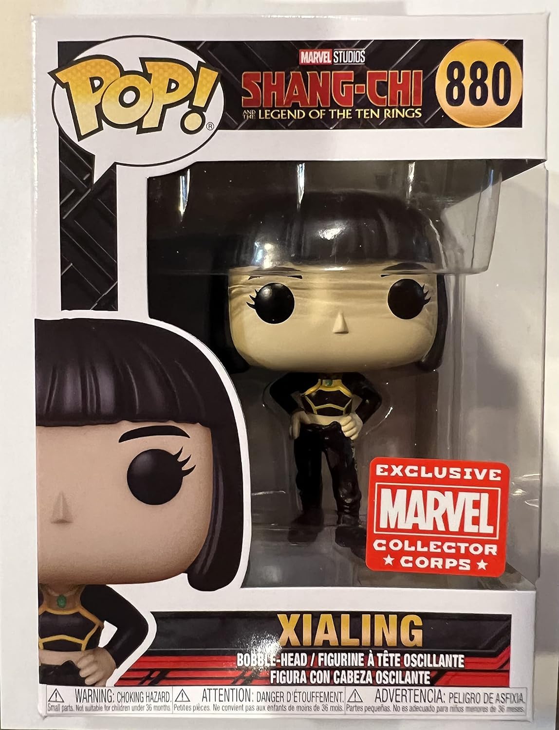 Funko Pop! Marvel Collector Corps Exclusive Xialing #880 with Free Acrylic Case