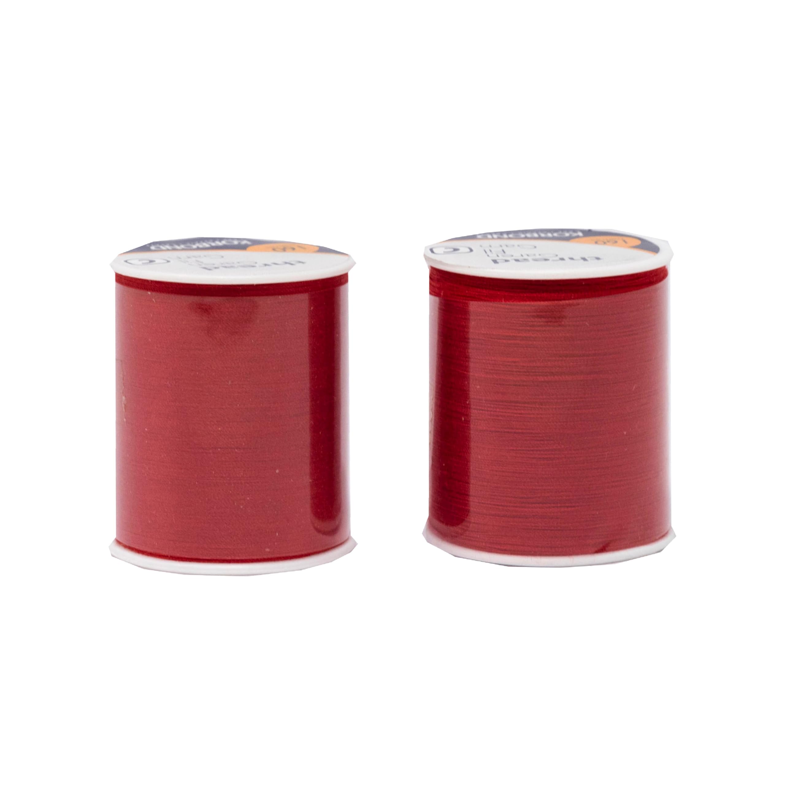 Korbond 320m Sewing Thread –2 x 160m Spools - Atom Red - Polyester – Hand and Machine Sewing — image 1