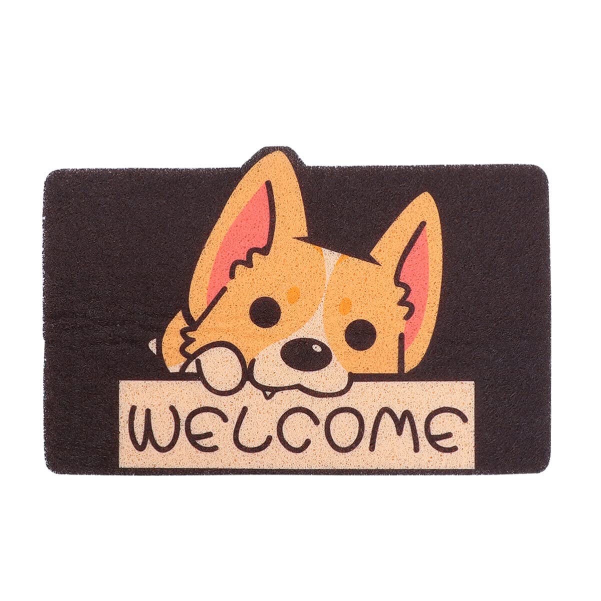 Garneck Dog Bath Mat Corgi Welcome Water Absorption Indoor Outdoor Doormat Entrance Floor Mats Front Door Rug Decorative Area Rug