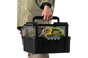 AZV Small Pet Carrier for Travel, Amphibians Habitat Terrarium Kits, Guinea Pig Carrier Lizard Bird Rabbit Carrier Cage with Tweezer Bowl for Spider Gecko Chameleon Snake Frog