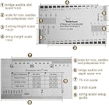 Alnicov Stainless Steel String Action Ruler for Guitar Setup Luthier Tool view 3