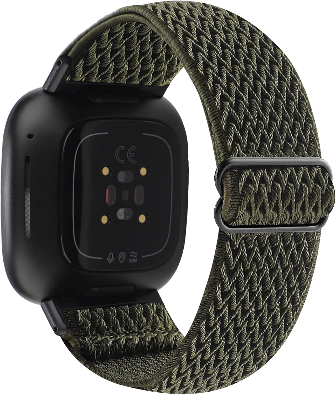 YOSWAN Adjustable Stretchy Bands Compatible with Fitbit Versa 3/Sense