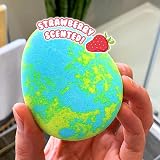 ZIMPLI 6 Large Egg Baff Bombz Vegan Cruelty Free Strawberry Scented view 4