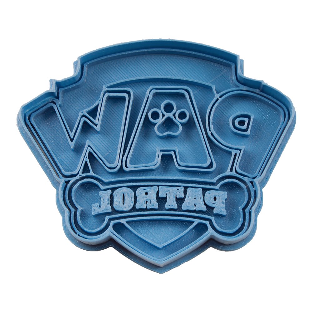 Cuticuter Paw Patrol Cookie Cutter, Plastic, Blue, 8 x 7 x 1.5 cm