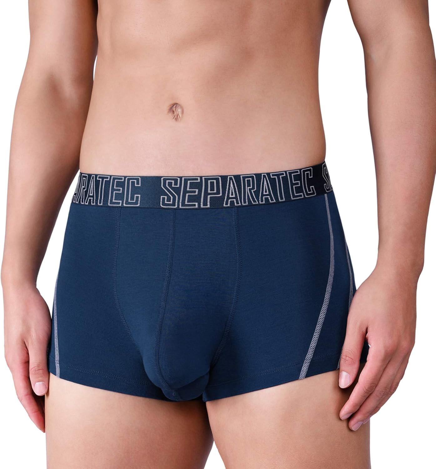 Separatec Hommes Caleçon Boxers en Fibre de Bambou avec Poches Séparées