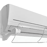 WITFORMS PREMIUM PLUS - Adjustable AC air deflector - 360&deg; Rotatable - Extends 24" to 43" Length - Fits Most Standard Split air conditioners - Transparent Design - Measure Before Purchase