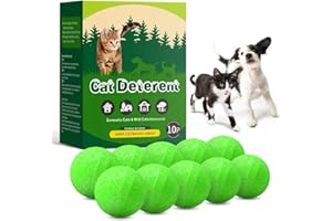 apohen Cat Repellent Outdoor to Keep Cats Away, Natural Peppermint Oil Cat Deterrent Outdoor and Indoor, Keep Cats Out of Yard Permanently, Protect Your Yard and Furniture (10 Count (Pack of 1))