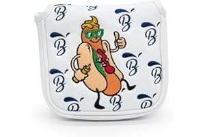 BAIRBRE Golf Putter Covers Hotdog Golf Mallet Putter Headcover Blade Putter Covers Leather Golf Headcover with Magnetic Golf Club Covers for Scotty Cameron Taylormade Titleist Odyssey