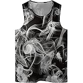 Zenzenze Blue Elephant Men's Tank Tops Summer Sleeveless Tee Cool Workout T-Shirts Beach Athletic Undershirts