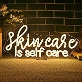 WLHOPE Skin Care is Self Care Neon Signs for Wall Decor LED Lights Decorations for Beauty Salon Facial Spa Bathroom, Get Your Business Seen Day or Night