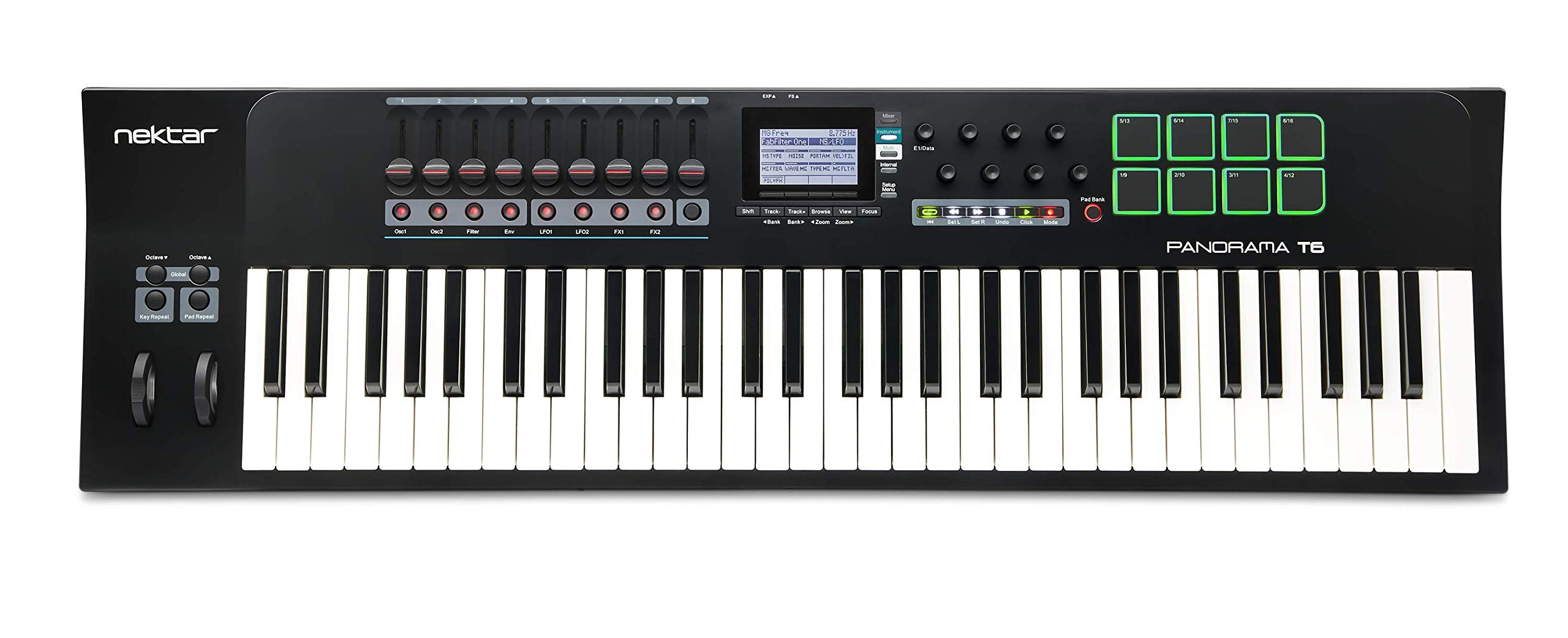 Nektar Panorama T6 USB MIDI Keyboard Controller with DAW Integration and Nektarine PlugIn Control