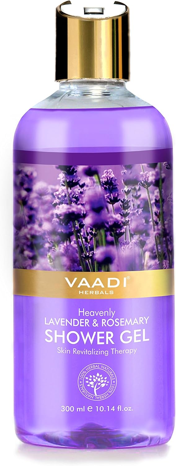 Natural Shower Gel Heavenly Lavender & Rosemary, Sulfate-Free, Herbal Body Wash both for Men Women, Moisturizing Skin Therapy - Image 4