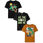 The Children's Place Boys All Holidays,Birthdays Short Sleeve Graphic T-Shirts,3 Pack