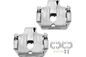 ANPULSERO FIWRILUVX Anpulsero Rear Disc Brake Caliper Assembly Compatible with Chevy, GMC, Buick, Isuzu, Olds and Saab Models - Trailblazer, SSR, Envoy, Rainier, 9-7x, Ascender, Bravada, Set of 2 with Bracket 18-B4804/05