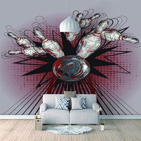 Amazon Co Jp カスタム壁画装飾画 ボウリング 175x210cm 写真3d部屋の壁紙家の装飾の絵3d壁画壁紙リビングルームのソファの背景 ホーム キッチン