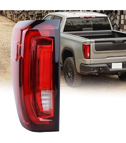 Factory Automotive Distributors Full LED Tail Light Assembly – Pair – For GMC Sierra 1500/2500/3500 HD 2019–2023