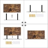 HOOBRO Floating Shelves Set of 2 40 cm Wall Mounted Rustic Brown EBF40BJ01 view 6
