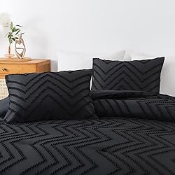 Andency Black Twin/Twin XL Comforter Set, Twin Bed