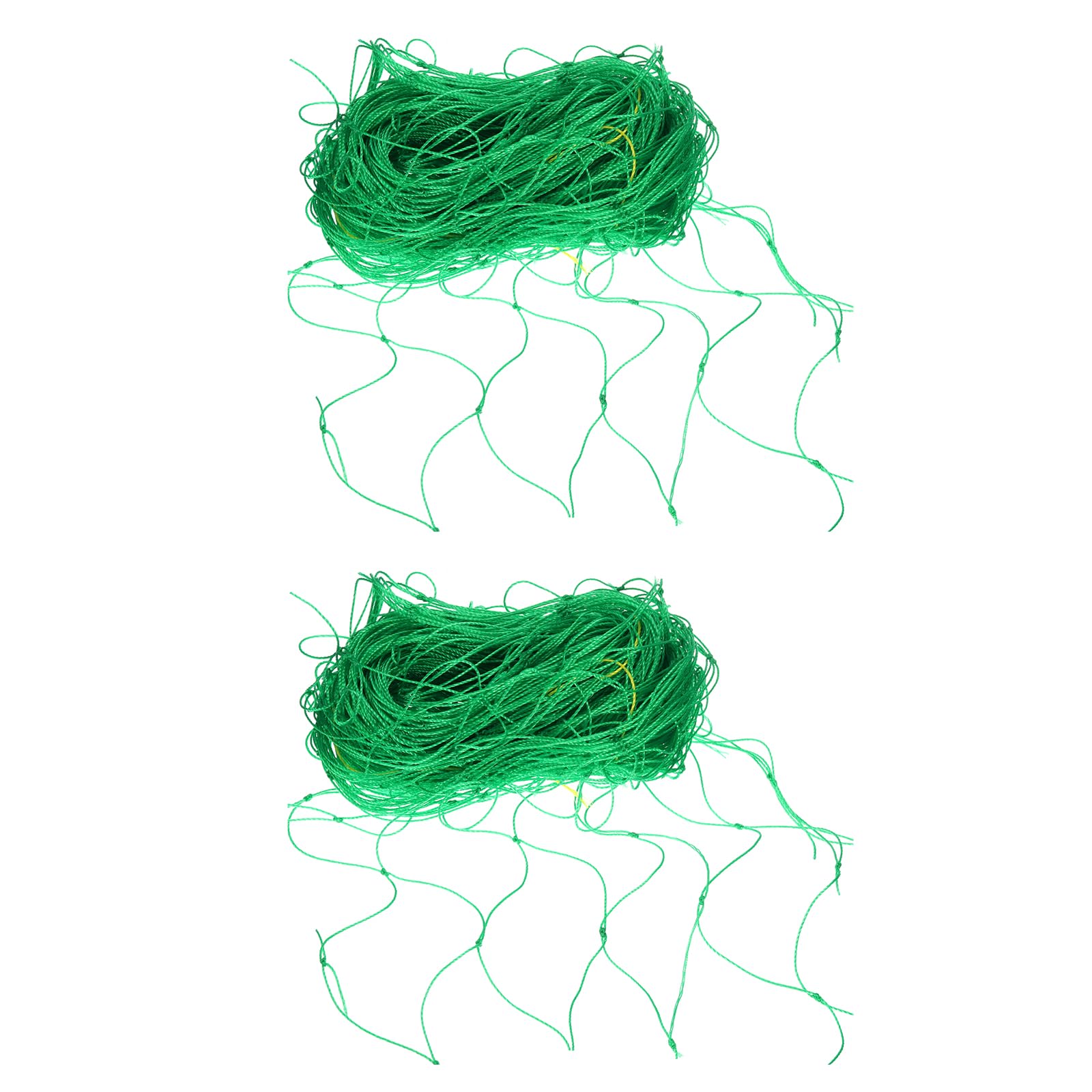 PATIKIL Garden Trellis Netting 6x16 Ft, 2 Pack 4x4 in 27 Strands Mesh Plant Growing Supporting Climbing Net for Flowers Fruits Vegetables, Green
