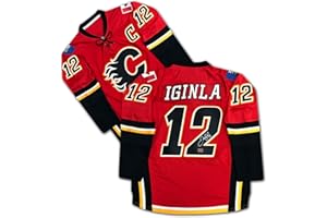 Jarome Iginla Autographed Calgary Red Jersey – HHOF 2020 – Signed Hockey Memorabilia Collectible (Size L or XL)