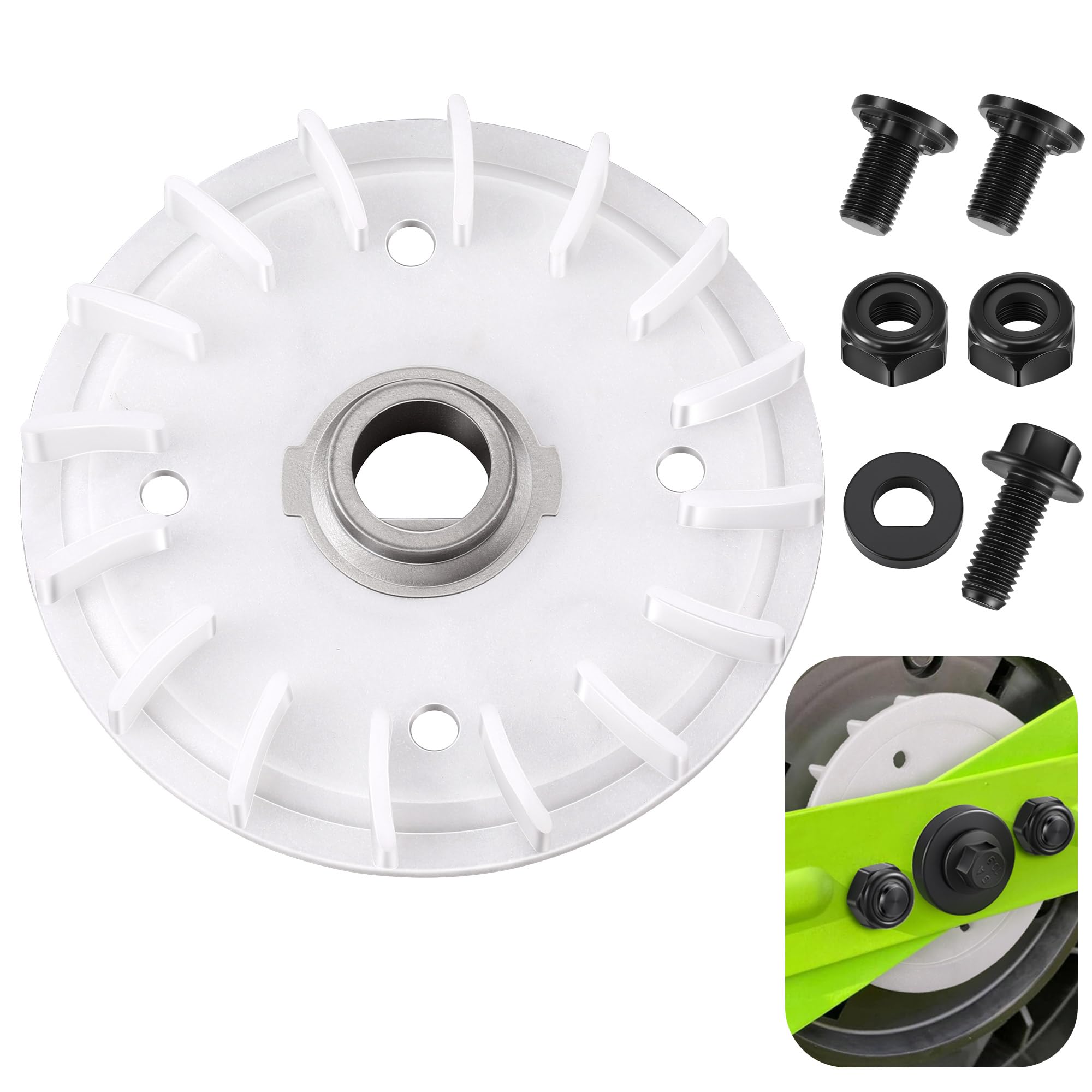 Photo 1 of Ceoighe Lawn Mower Blade Part Kit, Part Fan, Bolts, Nuts and Washer Replacement Kit for Dual Blades, Compatible with EGO Power+ LM2130SP, LM2150SP, LM2160SP 21 inch Lawn Mower Repair Accessories