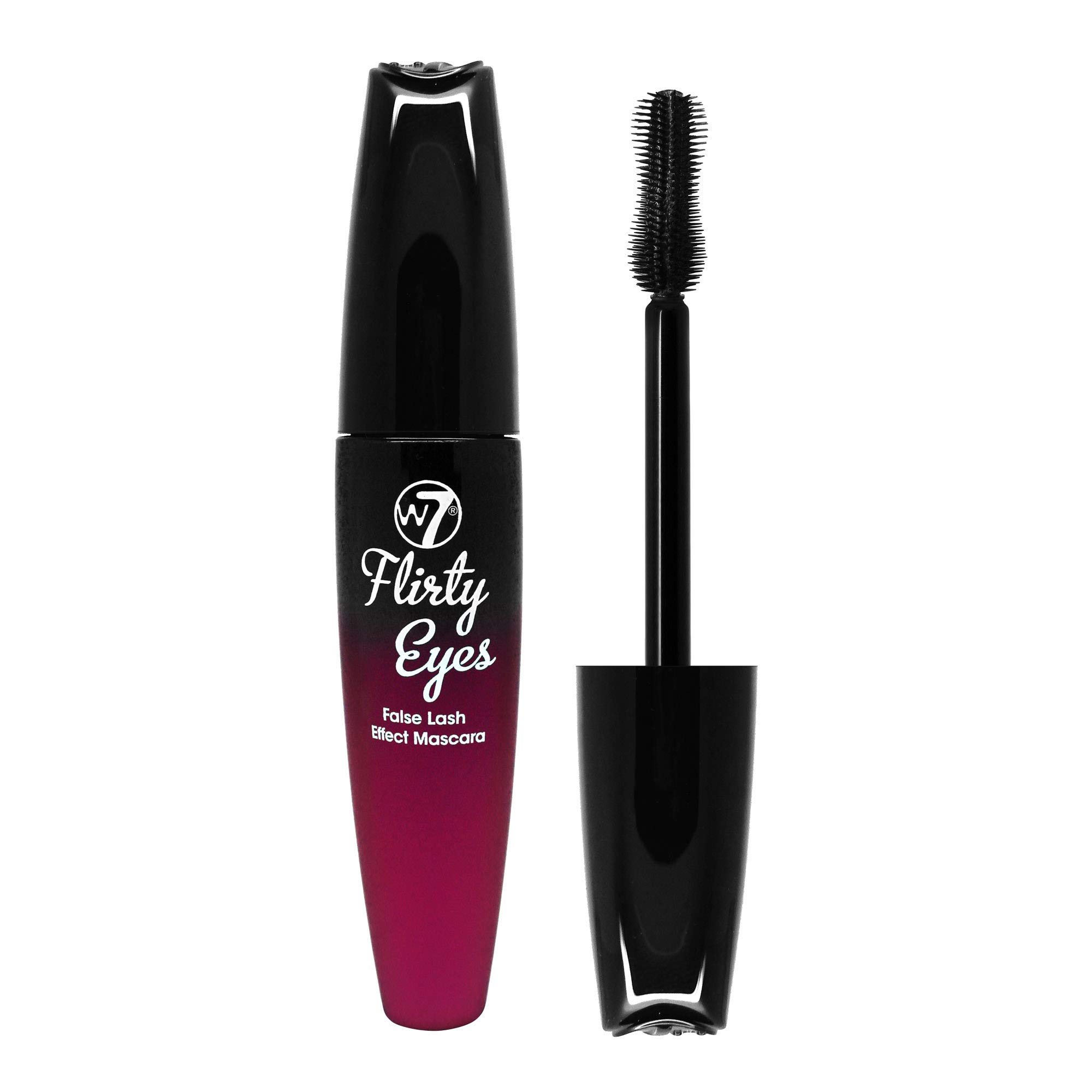 W7 Flirty Eyes Mascara - Long-Lasting, Hourglass Black Mascara For Volume And Length